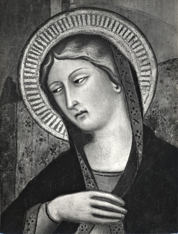 Anonimo — Biagio di Goro Ghezzi - sec. XIV - Maria Vergine annunciata — particolare